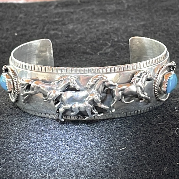 Jewelry - Sterling Cuff “Horse” Bracelet